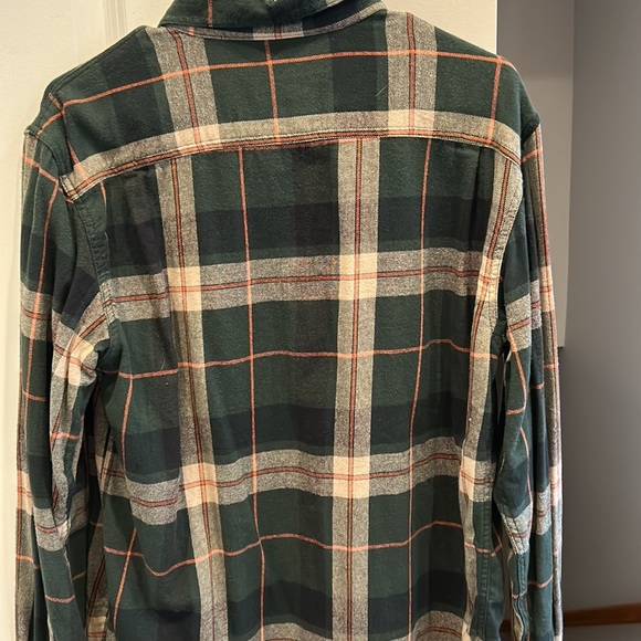 Old Navy Green Multi-Colored Long Sleeve Plaid Shirt - Picture 3 of 3